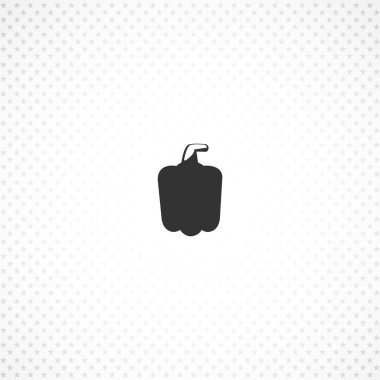 mobil konsept ve web uygulamaları tasarımı için çan biberi vektör simgesi