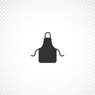 Mobil konsept ve web uygulamaları tasarımı için apron koruyucu giysi vektör simgesi