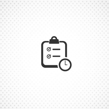 Planlama simgesi. Mobil konsept ve web uygulamaları tasarımı için zaman yönetimi simgesi