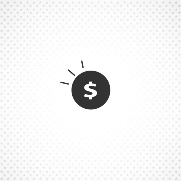 Icono de moneda para el concepto móvil y el diseño de aplicaciones web — Vector de stock