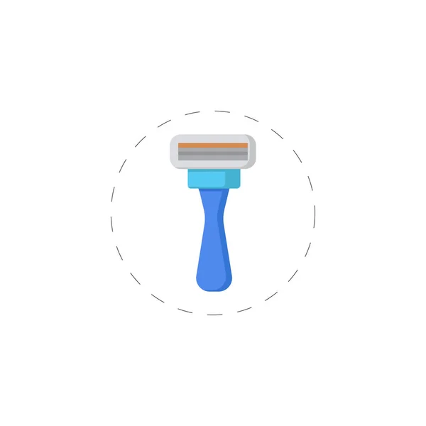 Shaving razor colourful flat vector icon — Stock Vector