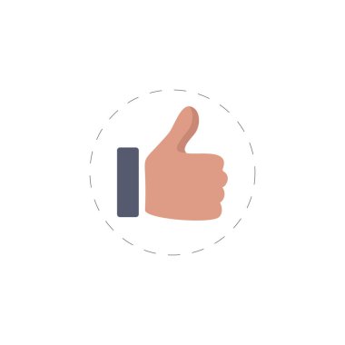 Renkli düz vektör simgesi gibi