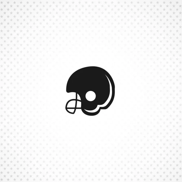 Fußball-Helm-Vektor-Symbol für mobiles Konzept und Web-Apps-Design — Stockvektor