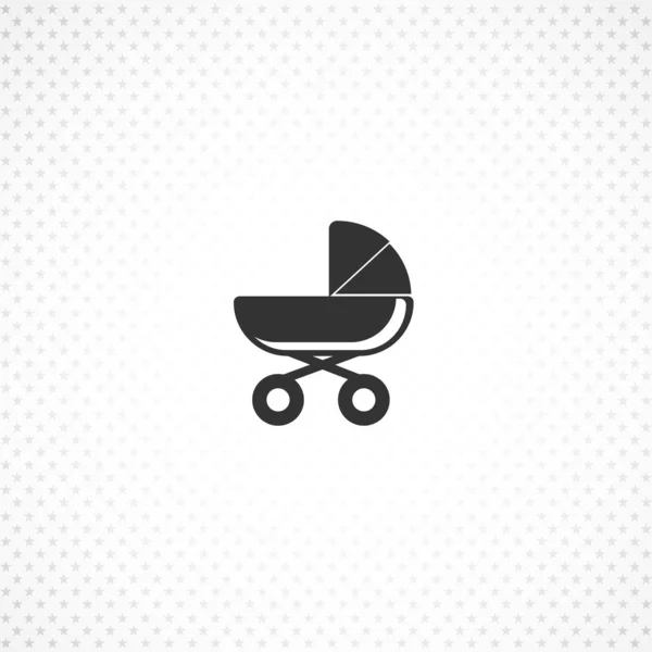 Baby carriage vector icon for mobile concept and web apps design — 스톡 벡터