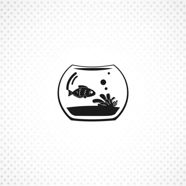 Aquarium fish vector icon on white background Royalty Free Stock Illustrations