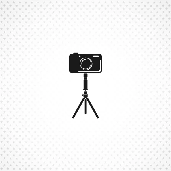 Camera tripod vector icon for mobile concept and web apps design — 스톡 벡터