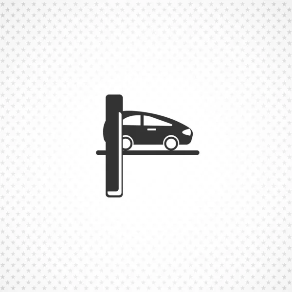 Car lifting vector icon for mobile concept and web apps design — Stock Vector