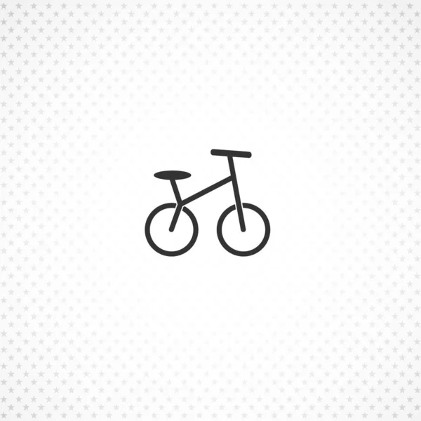 Bicicleta icono de vector simple para el concepto móvil y el diseño de aplicaciones web — Archivo Imágenes Vectoriales