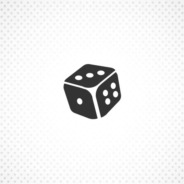 Dice cubes vector icon for mobile concept and web apps design — 스톡 벡터