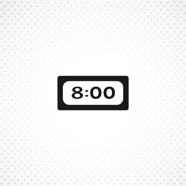 Digital clock vector icon for mobile concept and web apps design — ストックベクタ