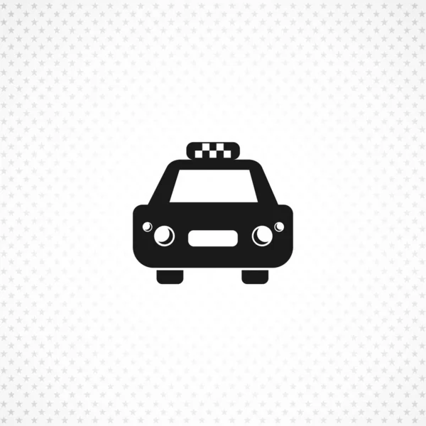 मोबाइल अवधारणा और वेब ऐप डिजाइन के लिए टैक्सी कार वेक्टर प्रतीक — स्टॉक वेक्टर