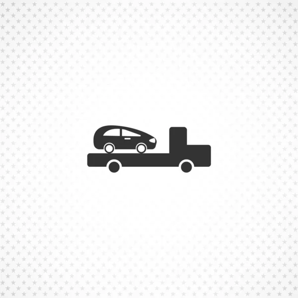 Tow truck vector icon for mobile concept and web apps design — Stock Vector