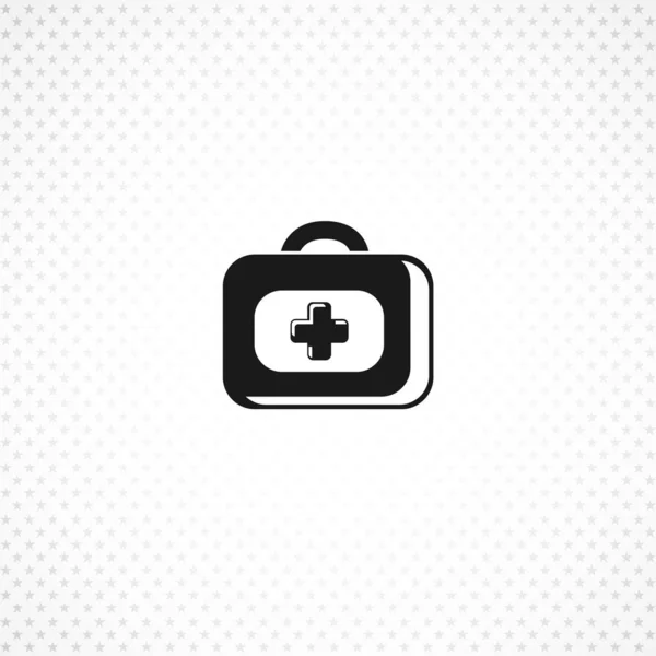 First-aid kit vector icon on white background — Stock Vector