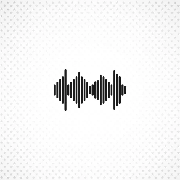 Muziek equalizer vector pictogram op witte achtergrond — Stockvector