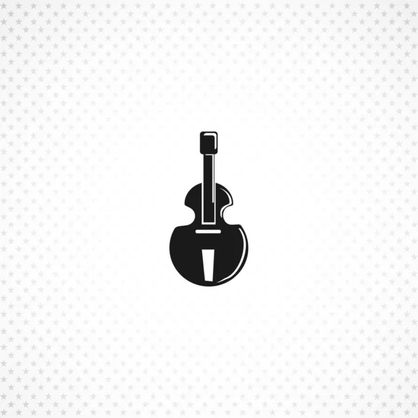 Cello bunte Vektor-Symbol auf weißem Hintergrund — Stockvektor