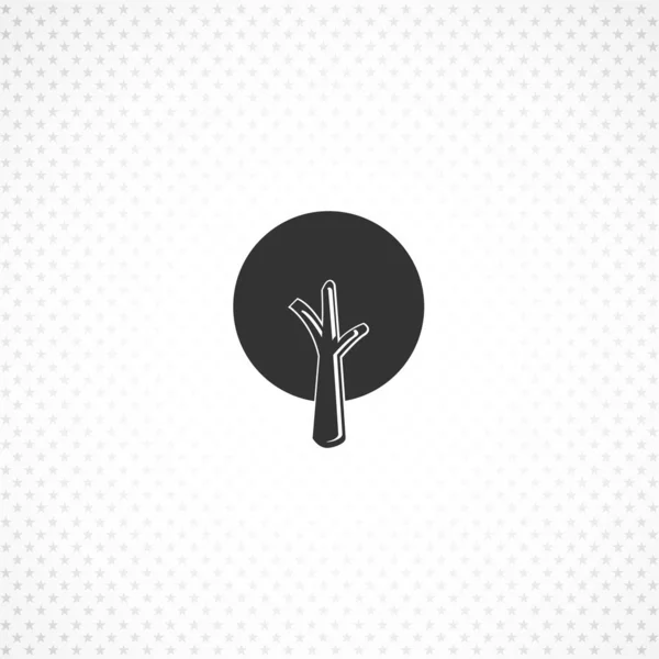 Baum-Symbol auf weißem Hintergrund — Stockvektor