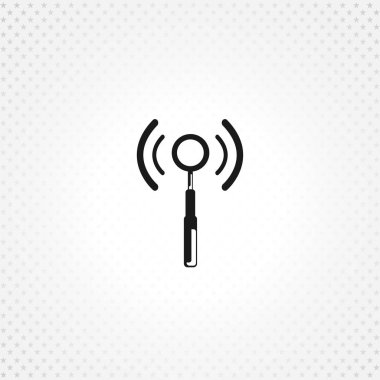 Anten simgesi. Beyaz arkaplanda hücresel simge