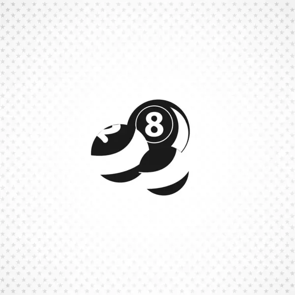 Billiard balls icon on white background — 스톡 벡터