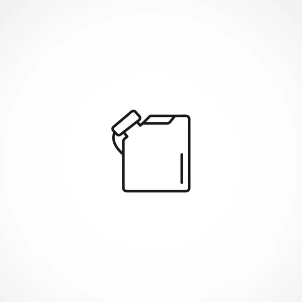Canister icon on white background — ストックベクタ