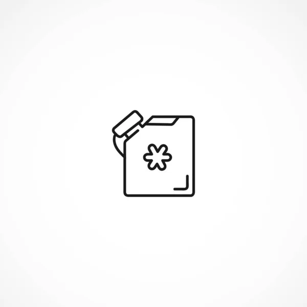 Icône de jerrycan antigel sur fond blanc — Image vectorielle
