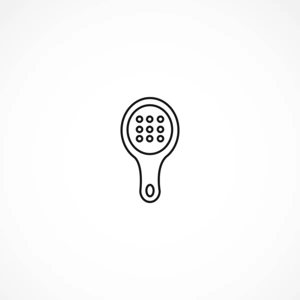 Hair brush icon on white background — 스톡 벡터