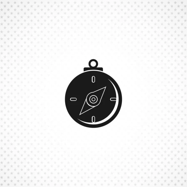 Compass icon on white background — Stock Vector