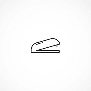 Beyaz arka plan üzerinde zımba simgesi