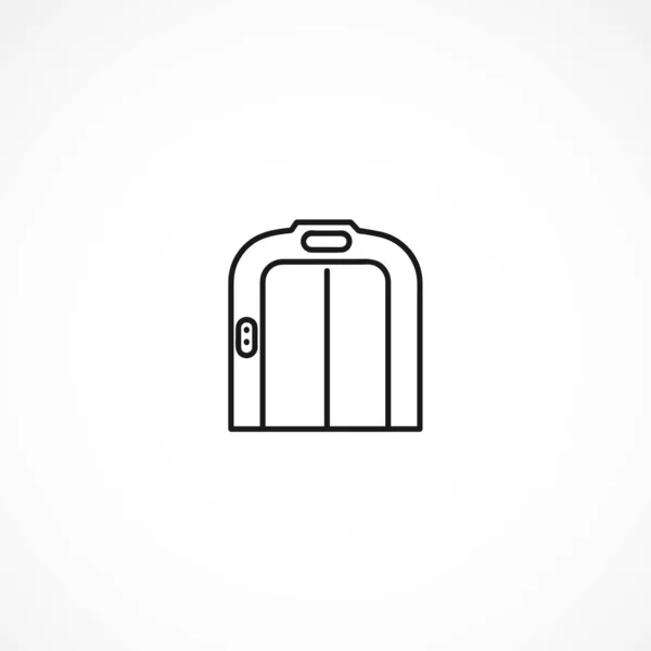 Icono del elevador sobre fondo blanco — Vector de stock