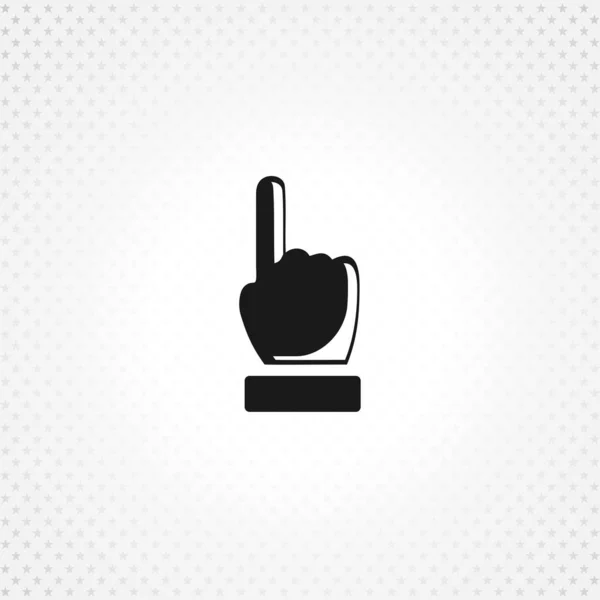 Hand vector icon, forefinger icon on white background — 스톡 벡터