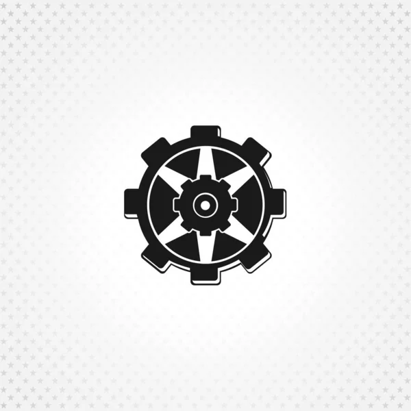 Getriebe-Symbol. Mechanismus-Symbol auf weißem Hintergrund — Stockvektor