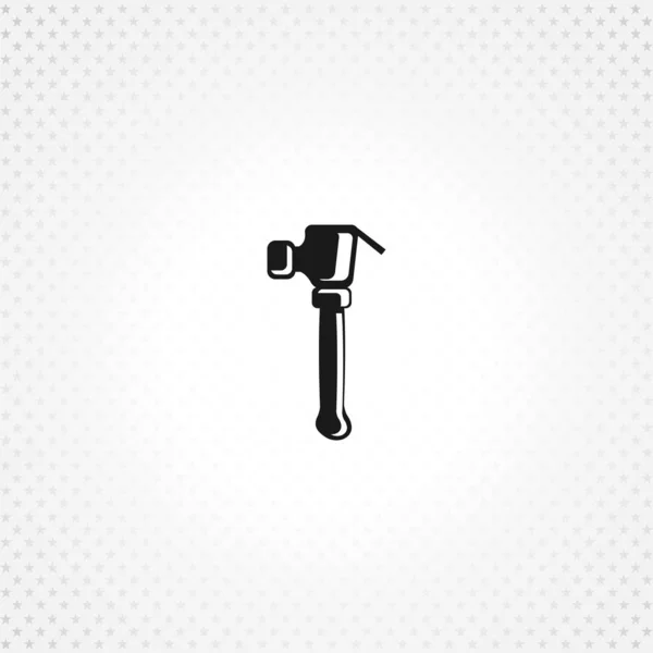 Hammer icon on white background — Stock Vector