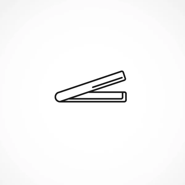 Straightening forceps icon on white background — 스톡 벡터