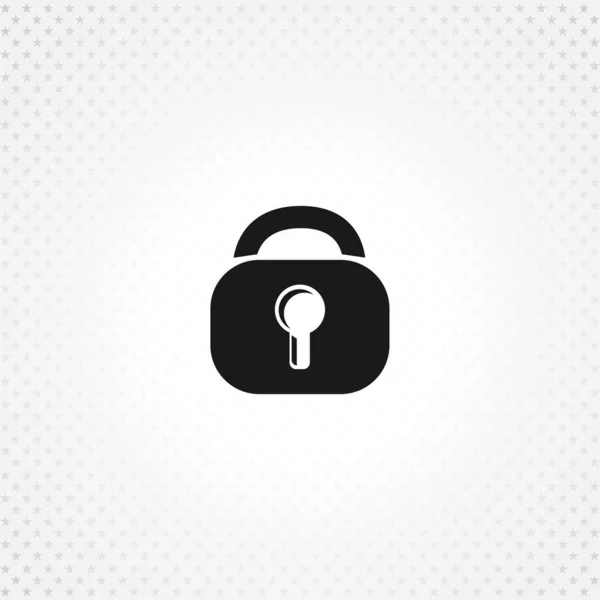 Lock icon on white background — Stock Vector