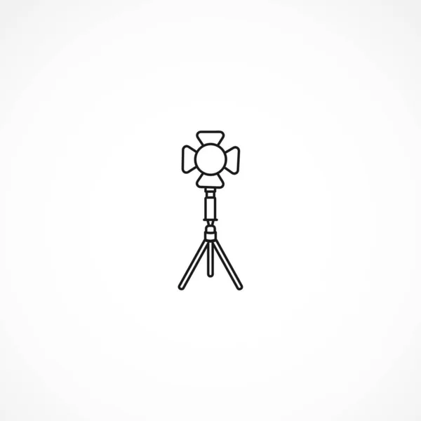 Spotlight icon on white background — Stock Vector