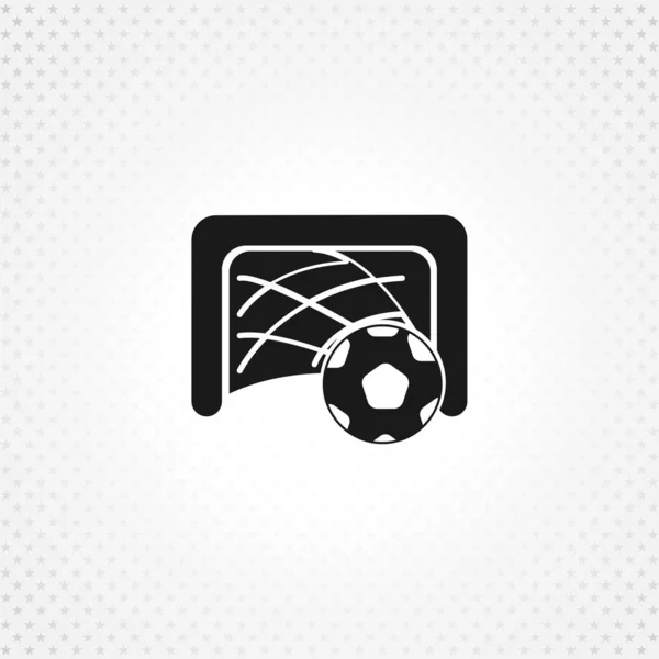 Ikona bramki do piłki nożnej na białym tle — Wektor stockowy