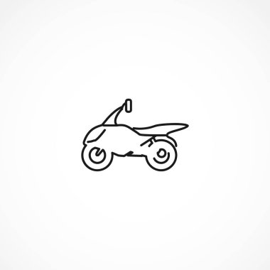 Beyaz arkaplanda spor stili scooter vektör simgesi