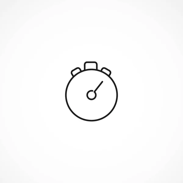 Timer vector icon on white background — 스톡 벡터