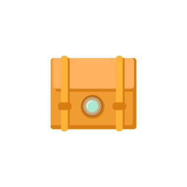 kamera çantası beyaz arkaplanda renkli düz simge