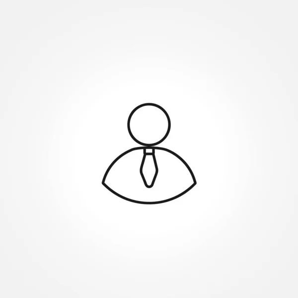 Icona avatar. icona della persona su sfondo bianco — Vettoriale Stock