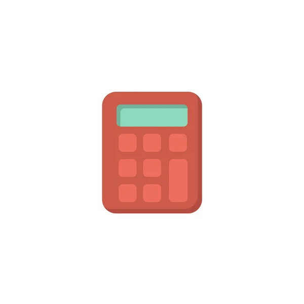 Ilustrace prvku plochého stylu kalkulačky. kreslený design na bílém pozadí — Stockový vektor