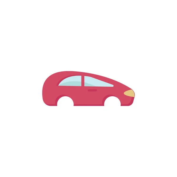 Beyaz arkaplanda araba gövdesi düz simgesi — Stok Vektör