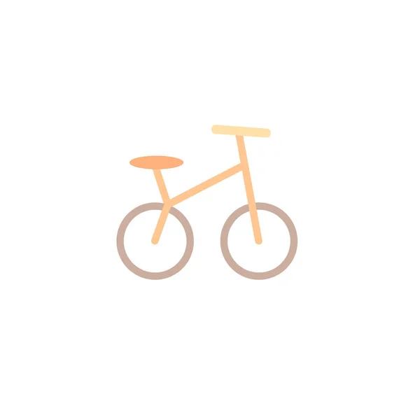 Bicycle flat icon on white background — ストックベクタ