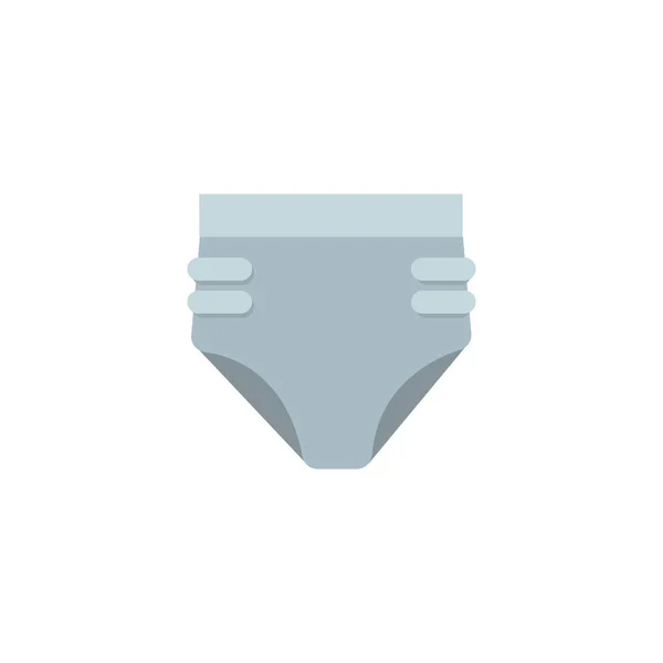 Windel-Symbol, Baby und Windel, Hygiene-Flach-Symbol auf weißem Hintergrund — Stockvektor