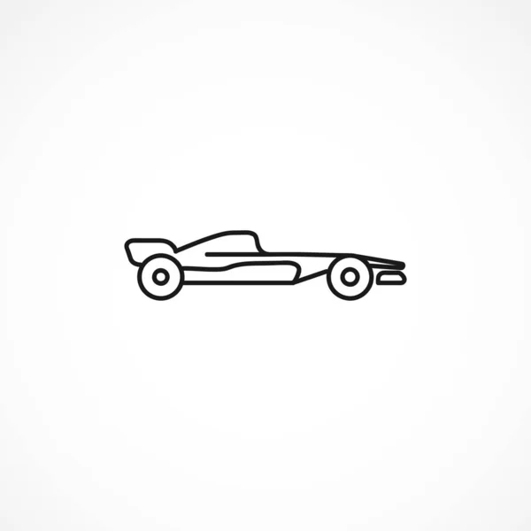 Icono de coche deportivo sobre fondo blanco — Vector de stock