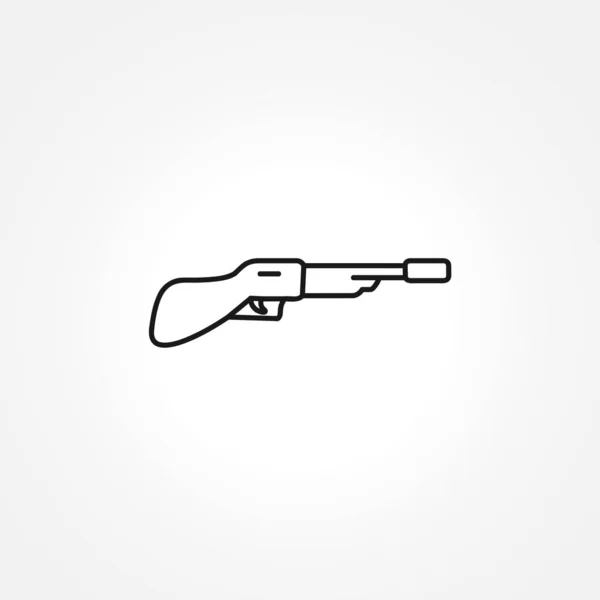 Shotgun icon on white background — ストックベクタ