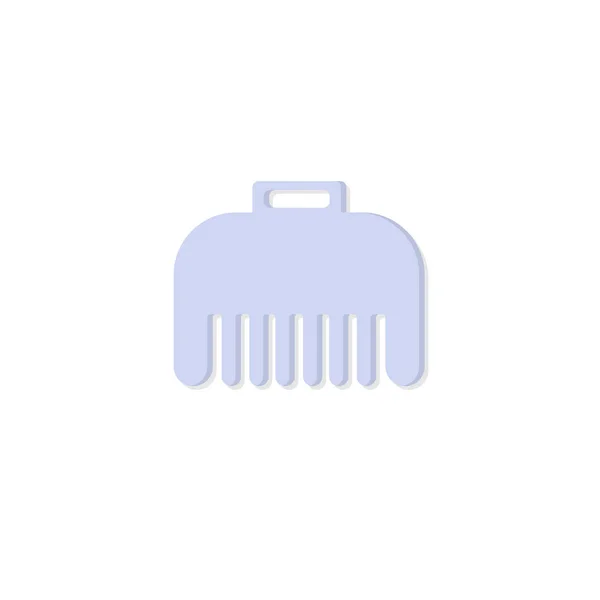 Pince à cheveux icône plate sur fond blanc — Image vectorielle