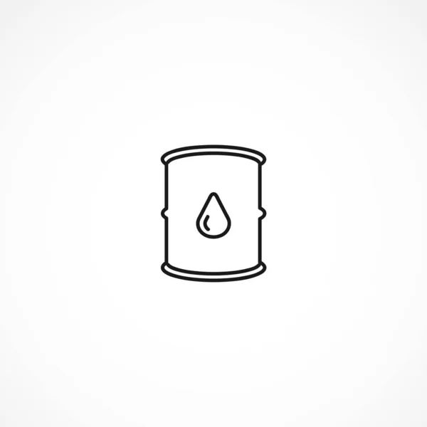 Oil drum container. barrel vector icon on white background — 스톡 벡터