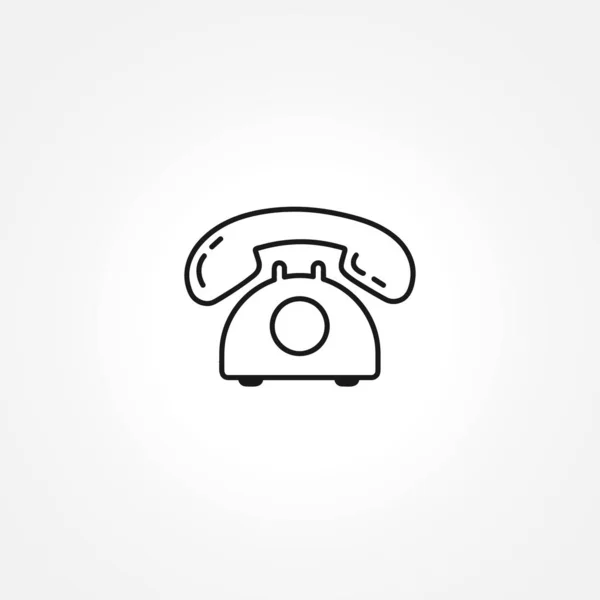 Εικονίδιο τηλεφώνου σε λευκό φόντο — Διανυσματικό Αρχείο