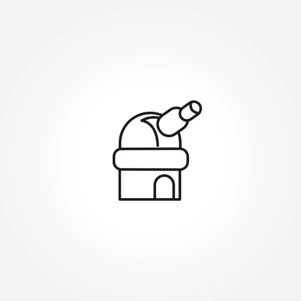 Observatory Telescope icon on white background — Stock Vector