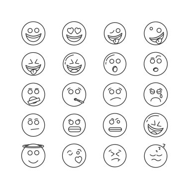 vektör çizgisi simgelerinin kümesi